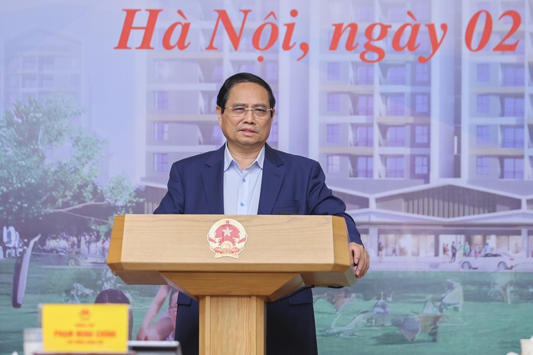 Thủ tướng Phạm Minh Chính: Triển khai ngay cơ chế đặc thù với nhà ở xã hội; lập Quỹ nhà ở quốc gia trong tháng 6 - Ảnh: VGP/Nhật Bắc