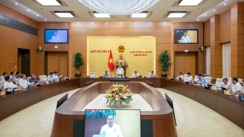 Toàn cảnh Phiên họp thứ 45 của Ủy ban Thường vụ Quốc hội Toàn cảnh Phiên họp thứ 45 của Ủy ban Thường vụ Quốc hội