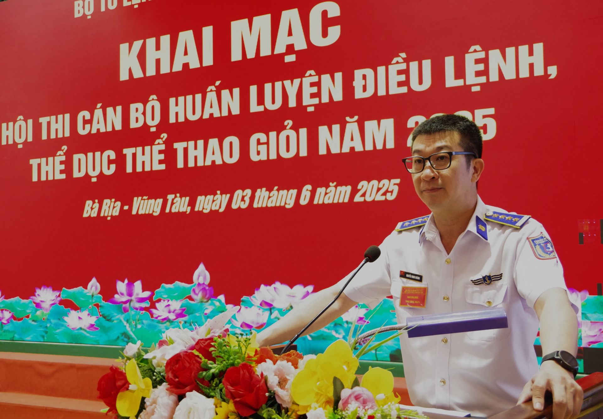 Bộ Tư lệnh Vùng Cảnh sát biển 3 tổ chức Hội thi cán bộ huấn luyện điều lệnh, thể dục thể thao giỏi năm 2025