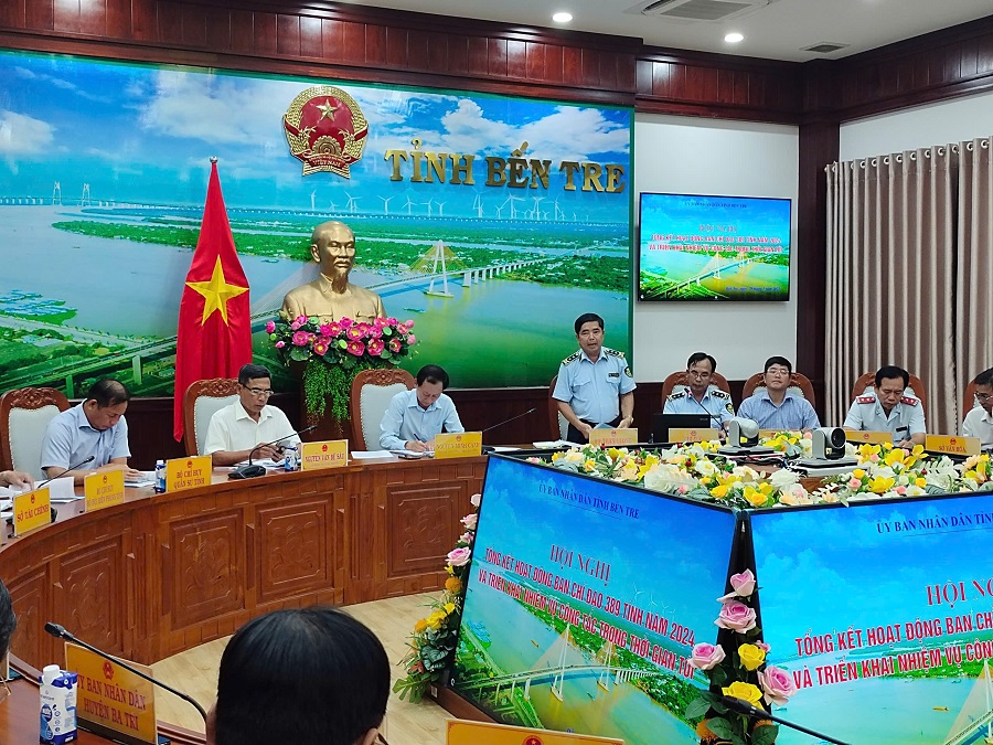 Ông Hồ Thanh Long – Chi cục trưởng Chi cục QLTT –Phó Trưởng ban Thường trực BCĐ 389 tỉnh