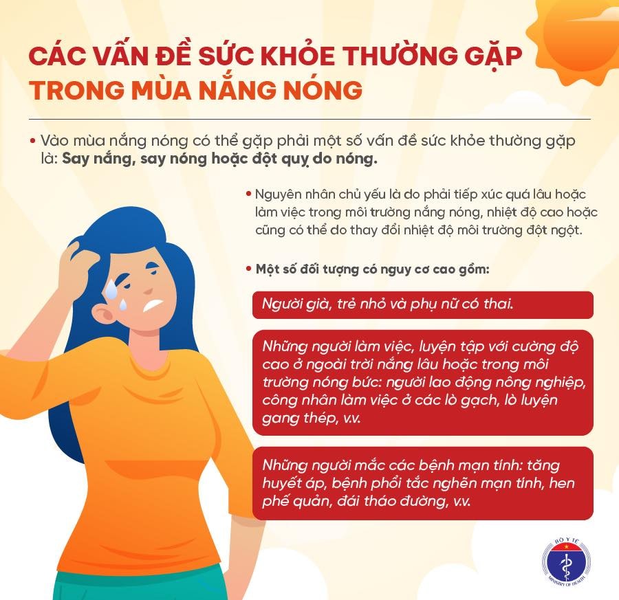 Hướng dẫn chăm sóc sức khỏe mùa nắng nóng