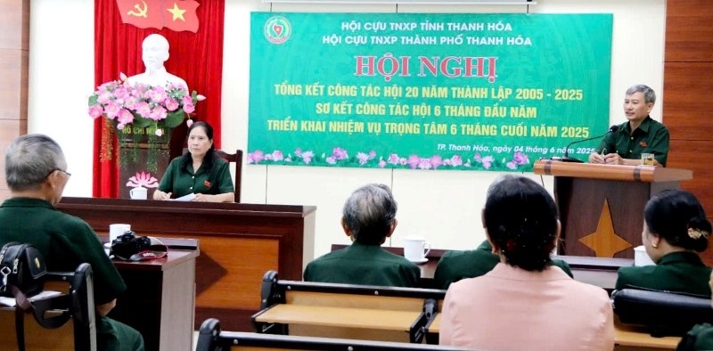 Hội Cựu TNXP TP. Thanh Hóa tổng kết hoạt động 20 năm thành lập