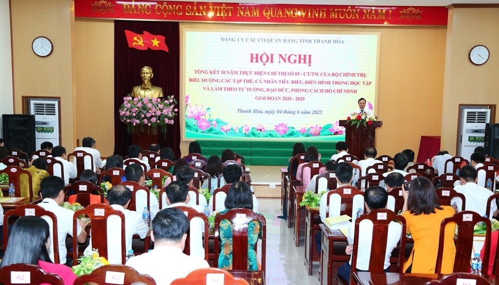 Thanh Hóa: Hội nghị tổng kết 10 năm thực hiện Chỉ thị số 05-CT/TW của Bộ Chính trị