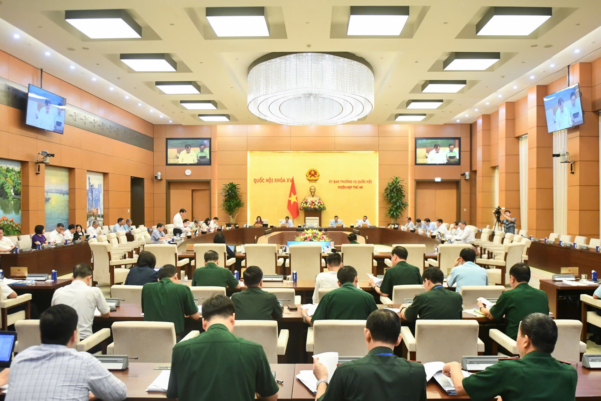 Toàn cảnh Phiên họp thứ 46. Ảnh quochoi.vn.