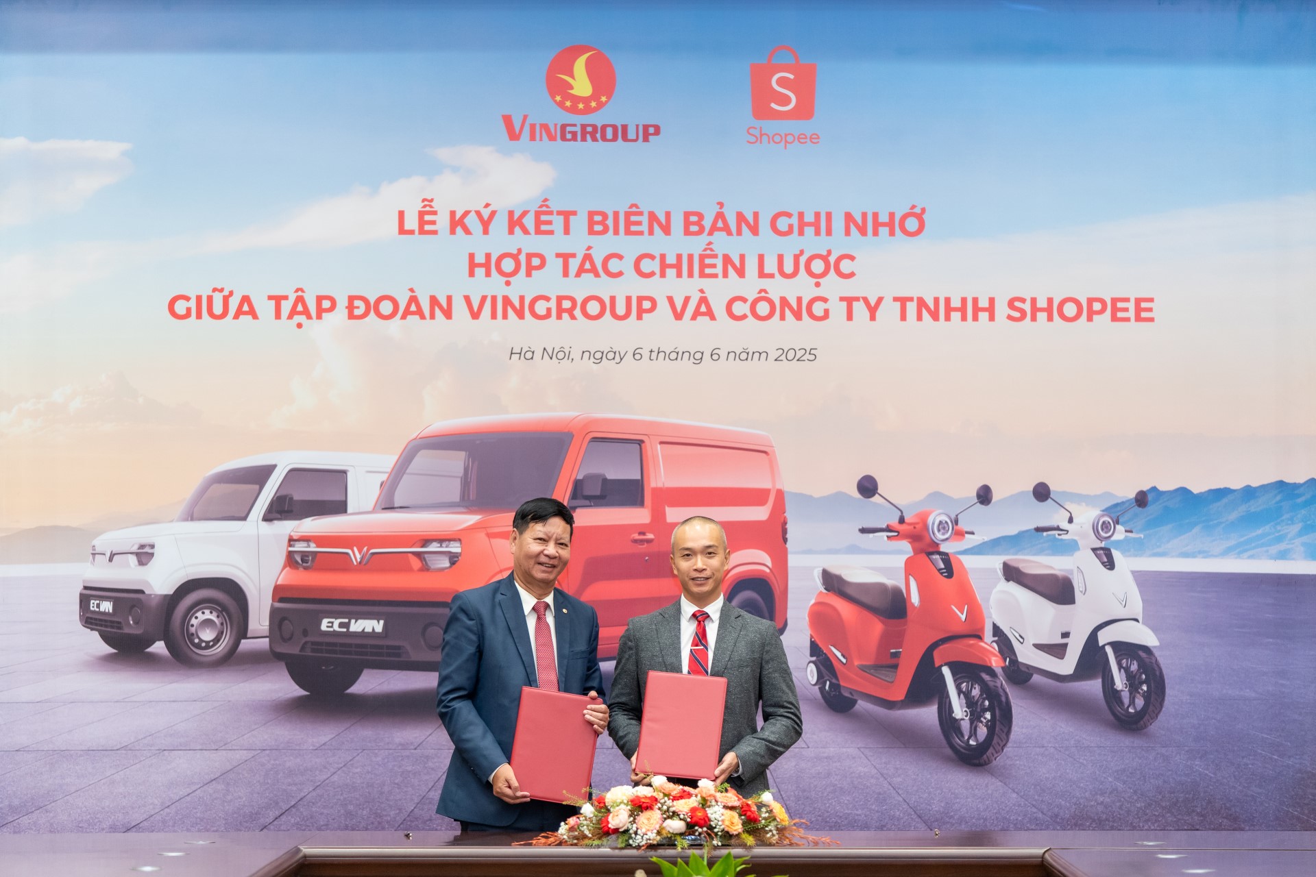 Vingroup và Shopee hợp tác chiến lược phát triển hạ tầng thương mại điện tử gắn với phát triển bền vững