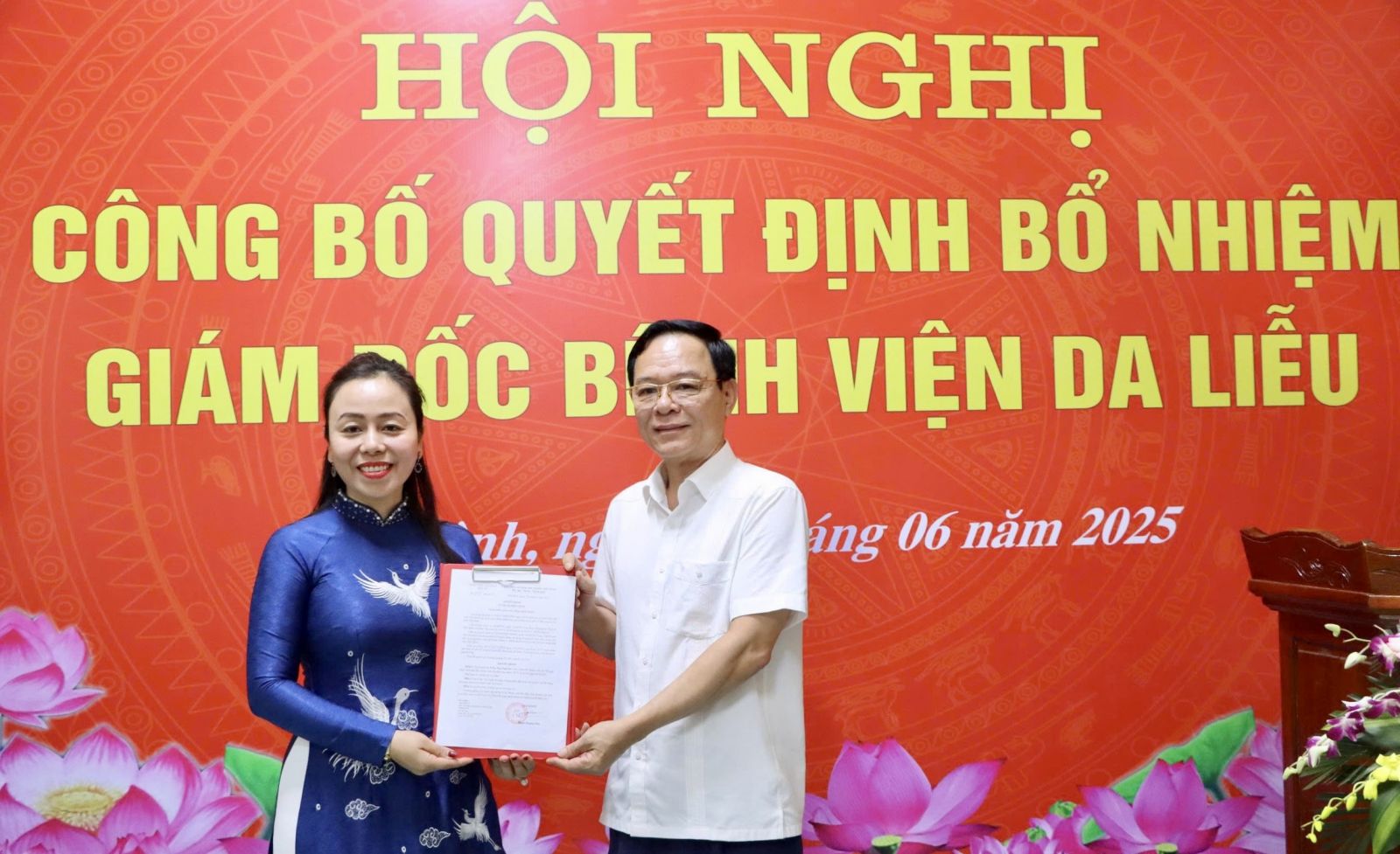 Thạc sĩ, bác sĩ Trần Thị Thái Hà được bổ nhiệm làm Giám đốc Bệnh viện Da liễu tỉnh Thái Bình