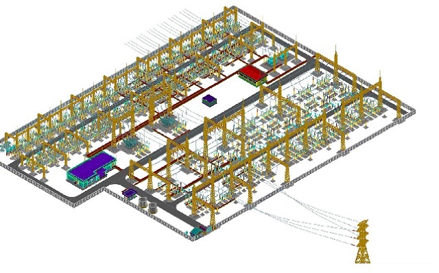 Phối cảnh Trạm biến áp 220kV Nhơn Hội. Ảnh: H.Viết Phối cảnh Trạm biến áp 220kV Nhơn Hội. Ảnh: H.Viết
