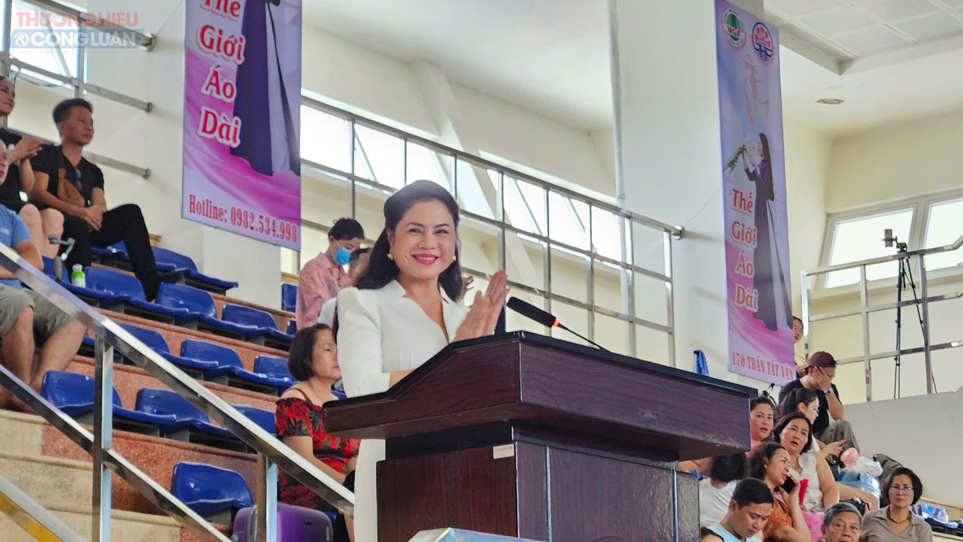 TS. Trần Thị Hoàng Mai - Giám đốc Sở Văn hóa, Thể thao và Du lịch Hải Phòng phát biểu khai mạc Giải thi đấu.