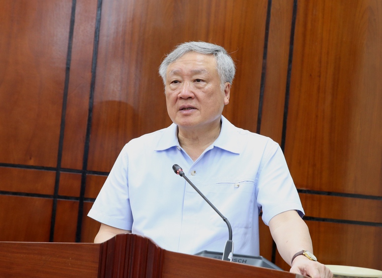 Phó Thủ tướng Thường trực Chính phủ Nguyễn Hòa Bình phát biểu tại buổi làm việc - Ảnh: VGP/Nguyễn Hoàng Phó Thủ tướng Thường trực Chính phủ Nguyễn Hòa Bình phát biểu tại buổi làm việc - Ảnh: VGP/Nguyễn Hoàng