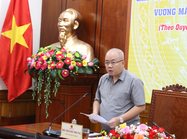 Thứ trưởng Bộ Tài chính Đỗ Thành Trung báo cáo - Ảnh: VGP/Đình Hải Thứ trưởng Bộ Tài chính Đỗ Thành Trung báo cáo - Ảnh: VGP/Đình Hải