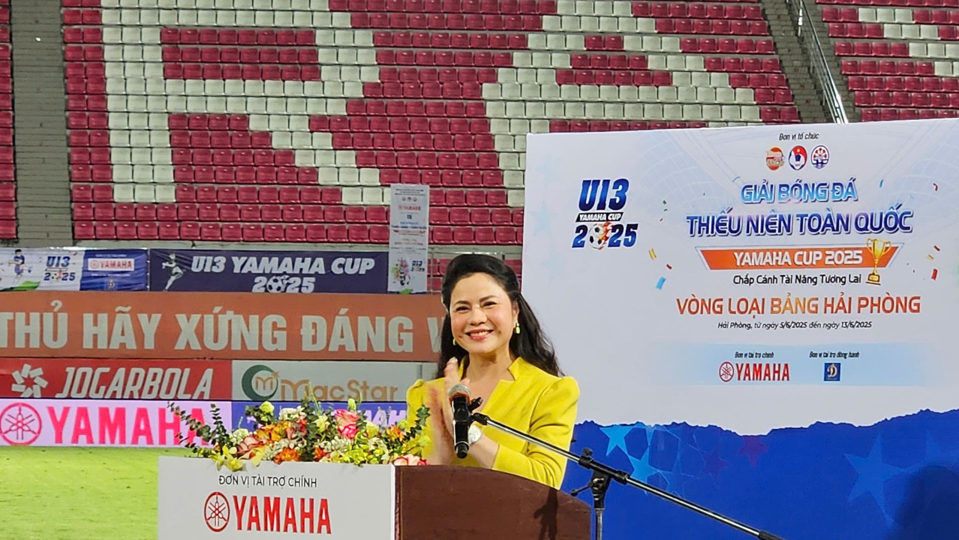TS. Trần Thị Hoàng Mai - Giám đốc Sở Văn hóa, Thể thao và Du lịch Hải Phòng phát biểu tại lễ khai mạc