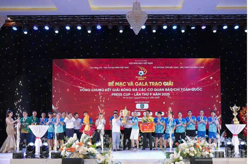 Trao giải bóng đá các cơ quan báo chí toàn quốc Press Cup 2025