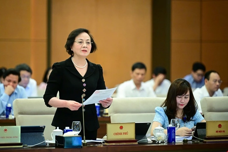 Bộ trưởng Bộ Nội vụ Phạm Thị Thanh Trà. Ảnh quochoi.vn. Bộ trưởng Bộ Nội vụ Phạm Thị Thanh Trà. Ảnh quochoi.vn.