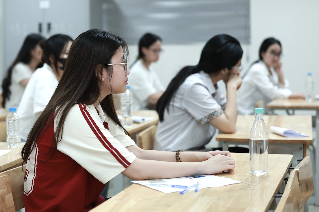 Học sinh tham dự kỳ thi tuyển sinh lớp 10 tại Hà Nội năm 2025. Ảnh: Hải Nguyễn