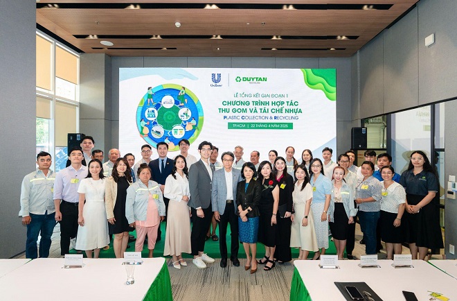 Lễ tổng kết giai đoạn 1 Chương trình hợp tác thu gom và tái chế nhựa giữa Unilever Việt Nam và Duy Tân Recycle