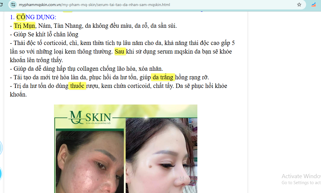 Sản phẩm làm đẹp được “nổ” công dụng như thuốc chữa bệnh với những trừ như: “Trị”, “điều trị”, “ngăn ngừa”…. Sản phẩm làm đẹp được “nổ” công dụng như thuốc chữa bệnh với những trừ như: “Trị”, “điều trị”, “ngăn ngừa”….
