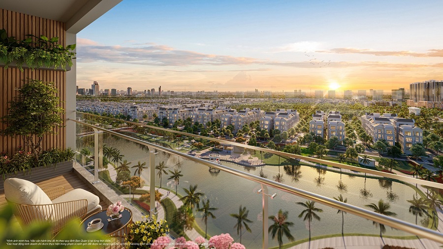 Cảnh quan rực rỡ từ ban công căn hộ The K-Park Avenue Cảnh quan rực rỡ từ ban công căn hộ The K-Park Avenue