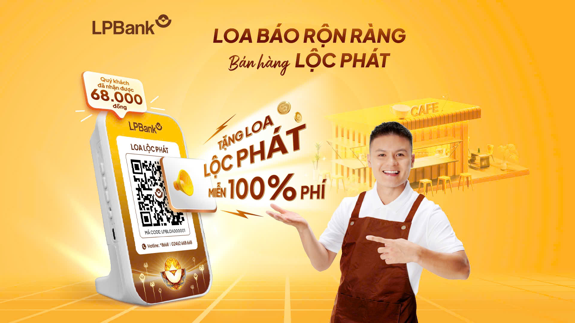 LPBank ra mắt loa Lộc Phát giúp chủ hộ kinh doanh quản lý số dư tức thì
