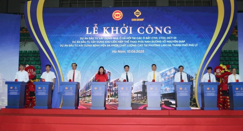 Hà Nam khởi công 3 dự án trọng điểm tại thành phố Phủ Lý