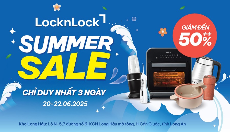 Chào hè sôi động cùng LocknLock Brand Day - Mua sắm thả ga, nhận quà cực xịn với ưu đãi lên đến 50%++