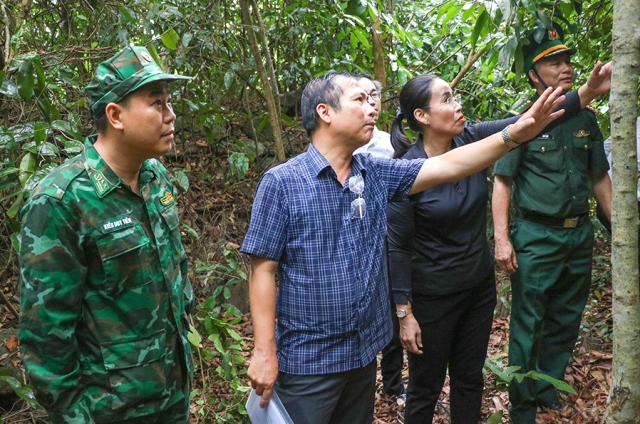Phó Chủ tịch UBND thành phố Nguyễn Thị Anh Thi (thứ 3 từ trái qua) kiểm tra thực tế và nghe các đơn vị chuyên môn đề xuất phương án khắc phục tình trạng sạt lở tại Di tích Trạm Nam Chơn. Phó Chủ tịch UBND thành phố Nguyễn Thị Anh Thi (thứ 3 từ trái qua) kiểm tra thực tế và nghe các đơn vị chuyên môn đề xuất phương án khắc phục tình trạng sạt lở tại Di tích Trạm Nam Chơn.