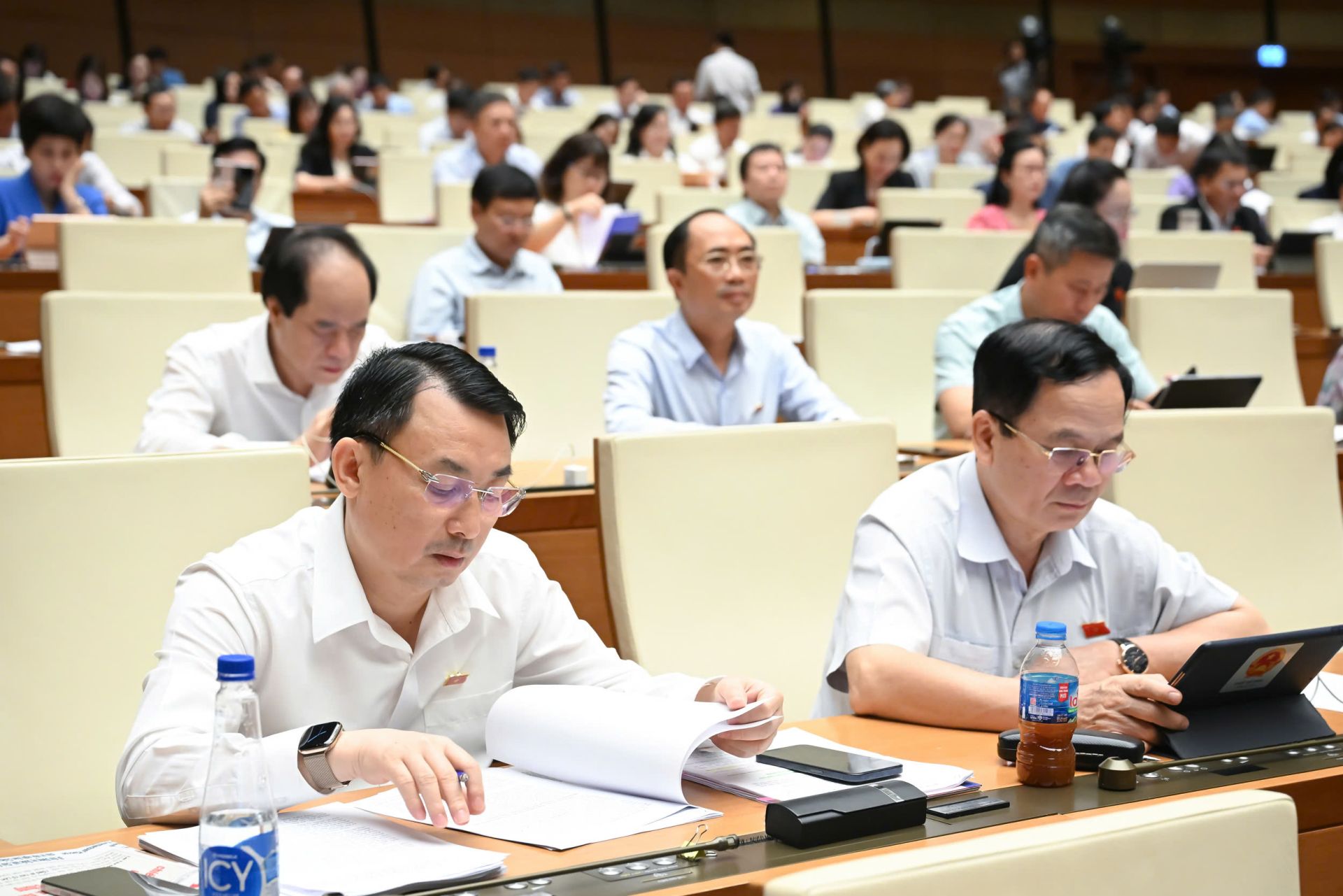 Các đại biểu Quốc hội tham dự phiên họp