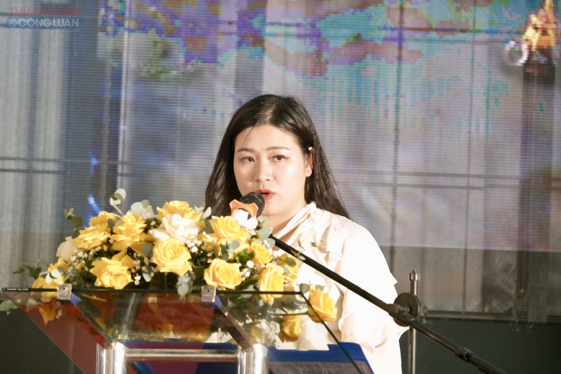 Lãnh đạo Công ty CP xuất nhập khẩu Dương Minh phát biểu tại buổi lễ Lãnh đạo Công ty CP xuất nhập khẩu Dương Minh phát biểu tại buổi lễ