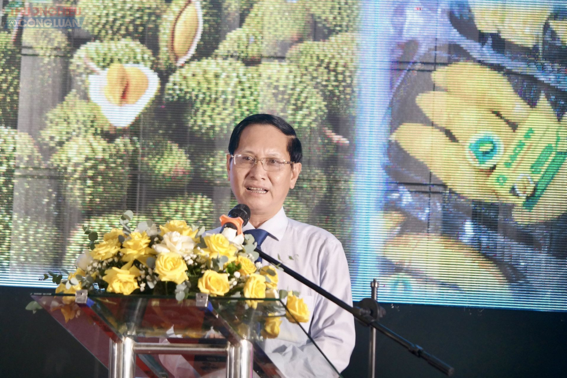 Ông Huỳnh Thanh Sử, phó giám đốc Sở Công Thương TP. Cần Thơ phát biểu tại buổi lễ Ông Huỳnh Thanh Sử, phó giám đốc Sở Công Thương TP. Cần Thơ phát biểu tại buổi lễ