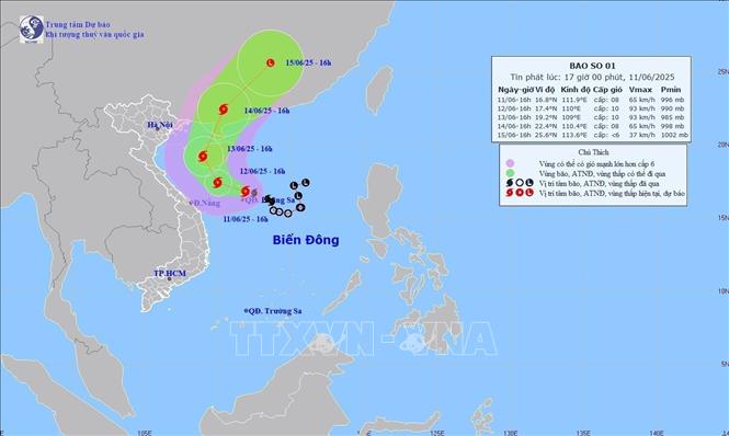 Khẩn cấp ứng phó với bão số 1 và tình hình mưa lũ
