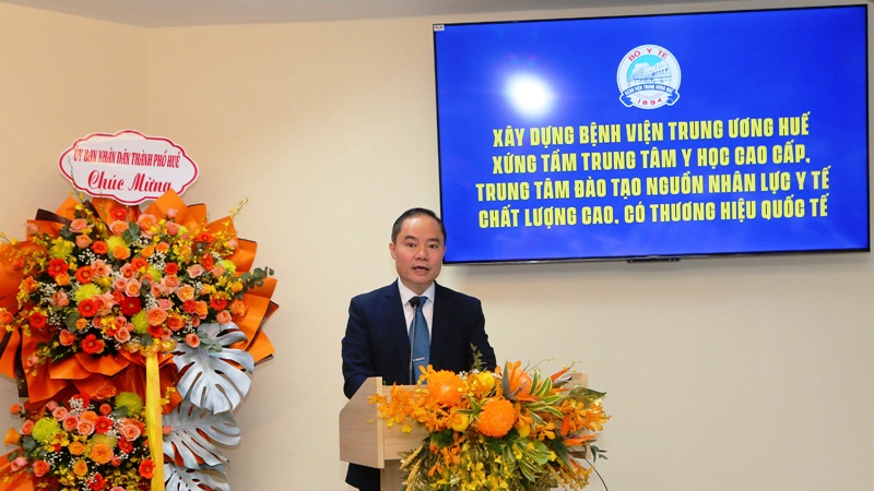 PGĐ BVTW Huế Phạm Như Vĩnh Tuyên phát biểu nhận nhiệm vụ