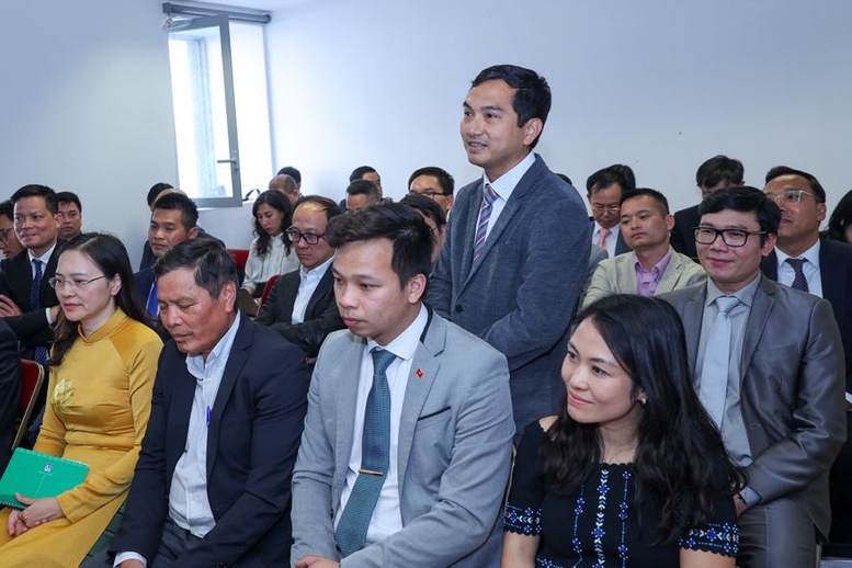 Ông Bùi Nguyễn Hoàng, Chủ tịch VietNuc cho biết, VietNuc hiện tập hợp gần 100 nhà khoa học và chuyên gia - Ảnh: VGP/Nhật Bắc