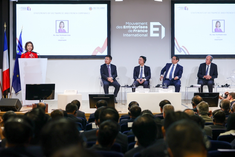 Đại diện Tổng Công ty Dược Việt Nam phát biểu - Ảnh: VGP/Nhật Bắc