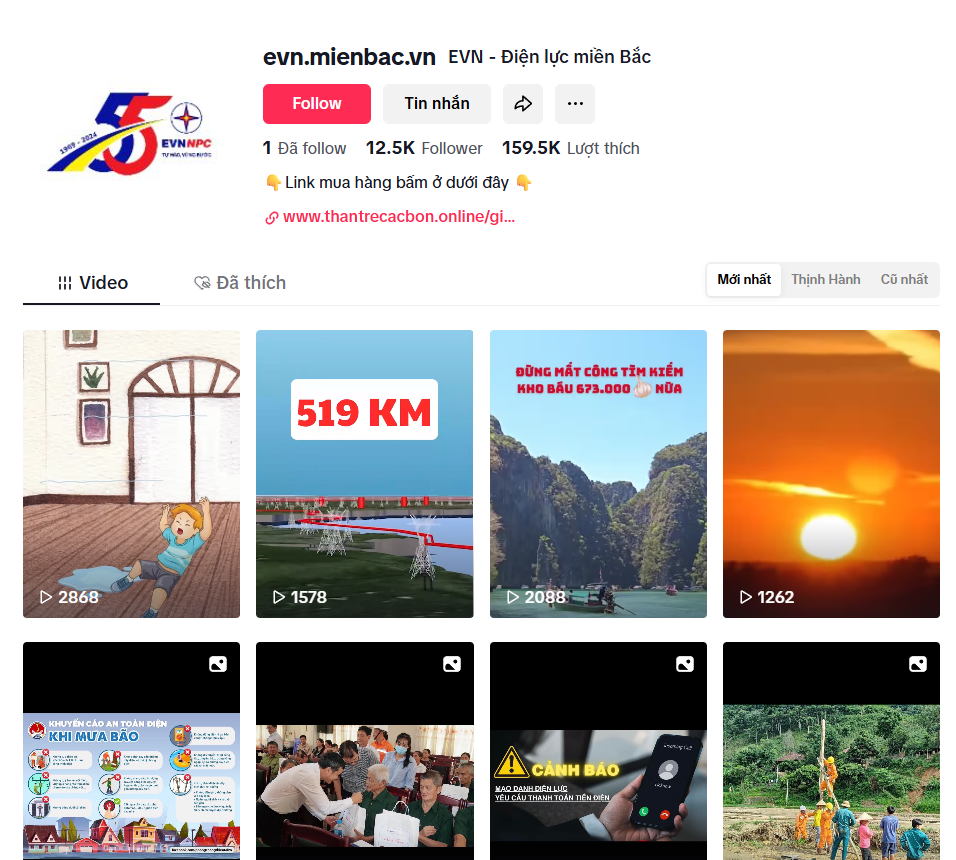 Cảnh báo mạo danh EVNNPC trên nền tảng video và mạng xã hội Tiktok để lừa đảo