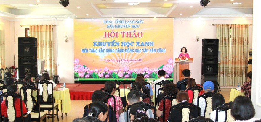 Lạng Sơn: Tổ chức Hội thảo “Khuyến học xanh - Nền tảng xây dựng cộng đồng học tập bền vững”