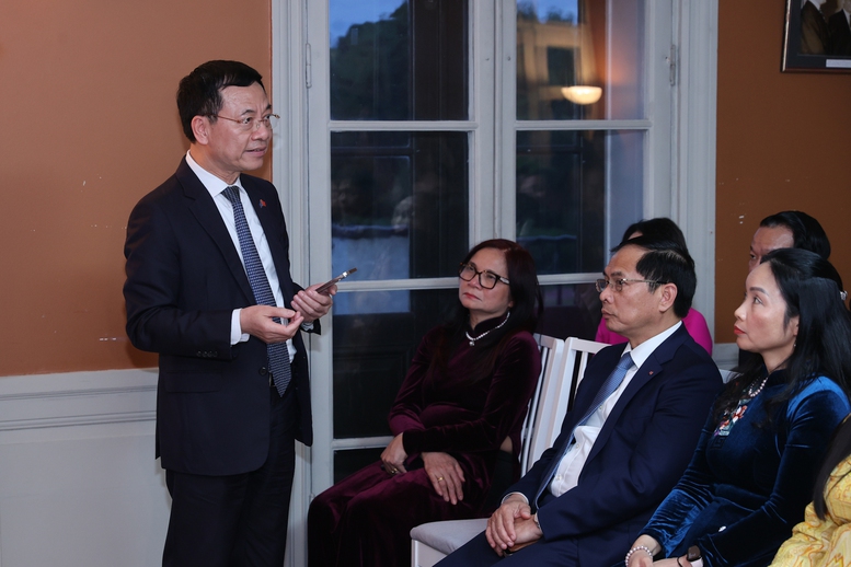 Bộ trưởng Bộ Khoa học và Công nghệ Nguyễn Mạnh Hùng phản hồi các ý kiến, đề xuất của kiều bào - Ảnh: VGP/Nhật Bắc