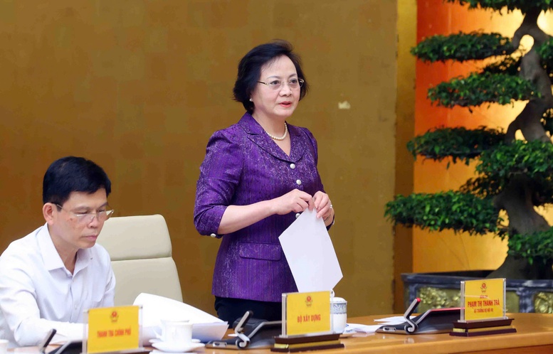 Bộ trưởng Bộ Nội vụ Phạm Thị Thanh Trà phát biểu tại hội nghị - Ảnh: VGP/Nguyễn Hoàng