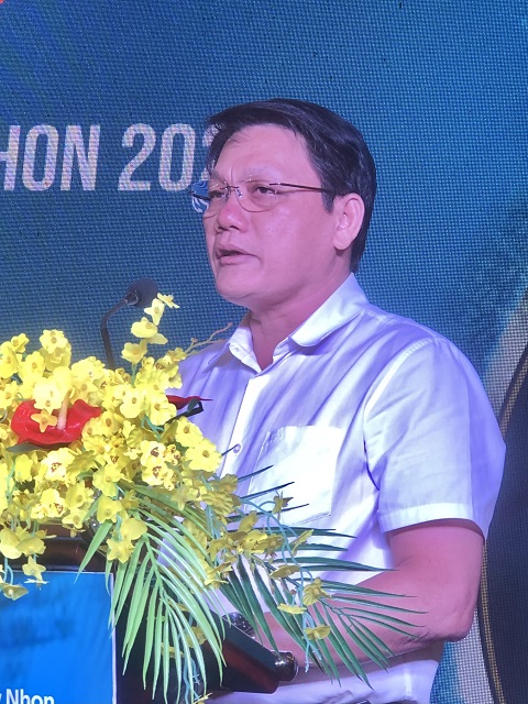 Ông Bùi Trung Hiếu phát biểu tại buổi họp báo. Ảnh: VH Ông Bùi Trung Hiếu phát biểu tại buổi họp báo. Ảnh: VH