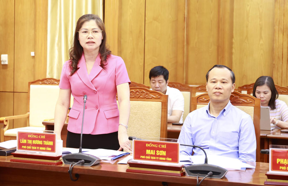 Đồng chí Lâm Thị Hương Thành, Phó Chủ tịch Thường trực HĐND tỉnh Bắc Giang