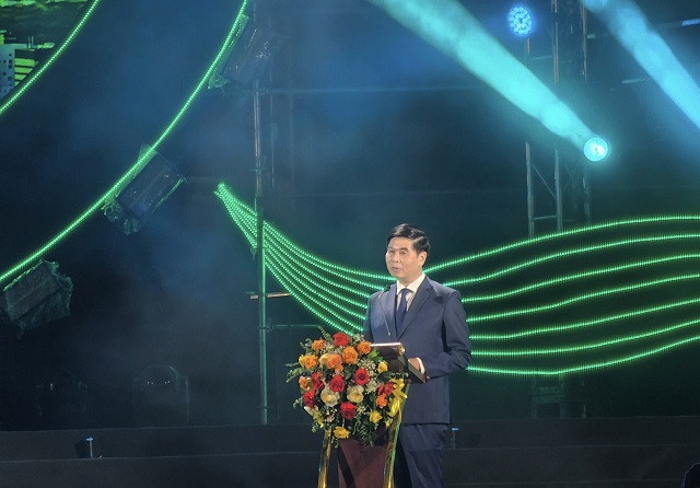 Ông Lâm Hải Giang phát biểu Khai màn Lễ hội.