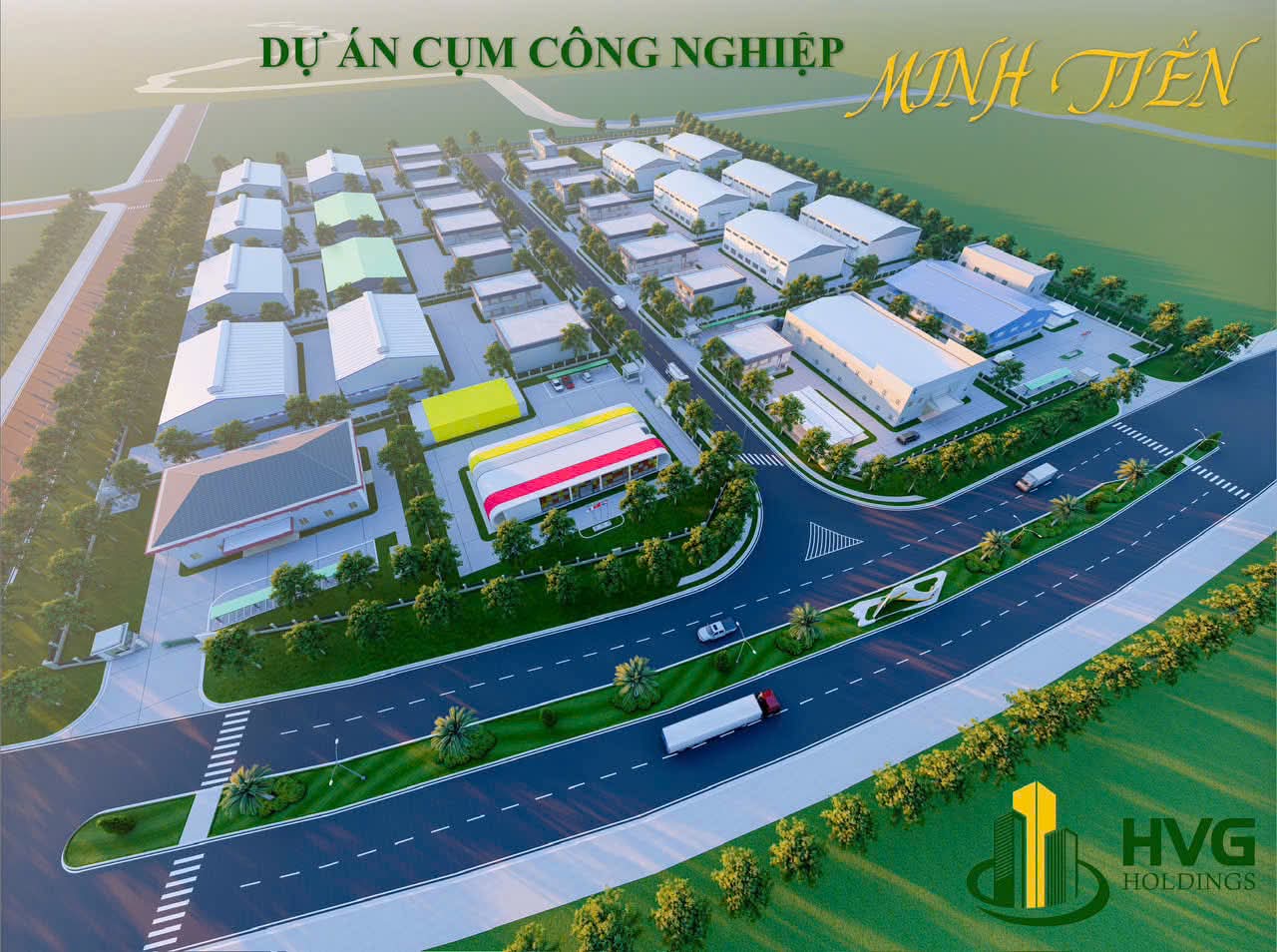 Phối cảnh dự án Cụm công nghiệp Minh Tiến Phối cảnh dự án Cụm công nghiệp Minh Tiến