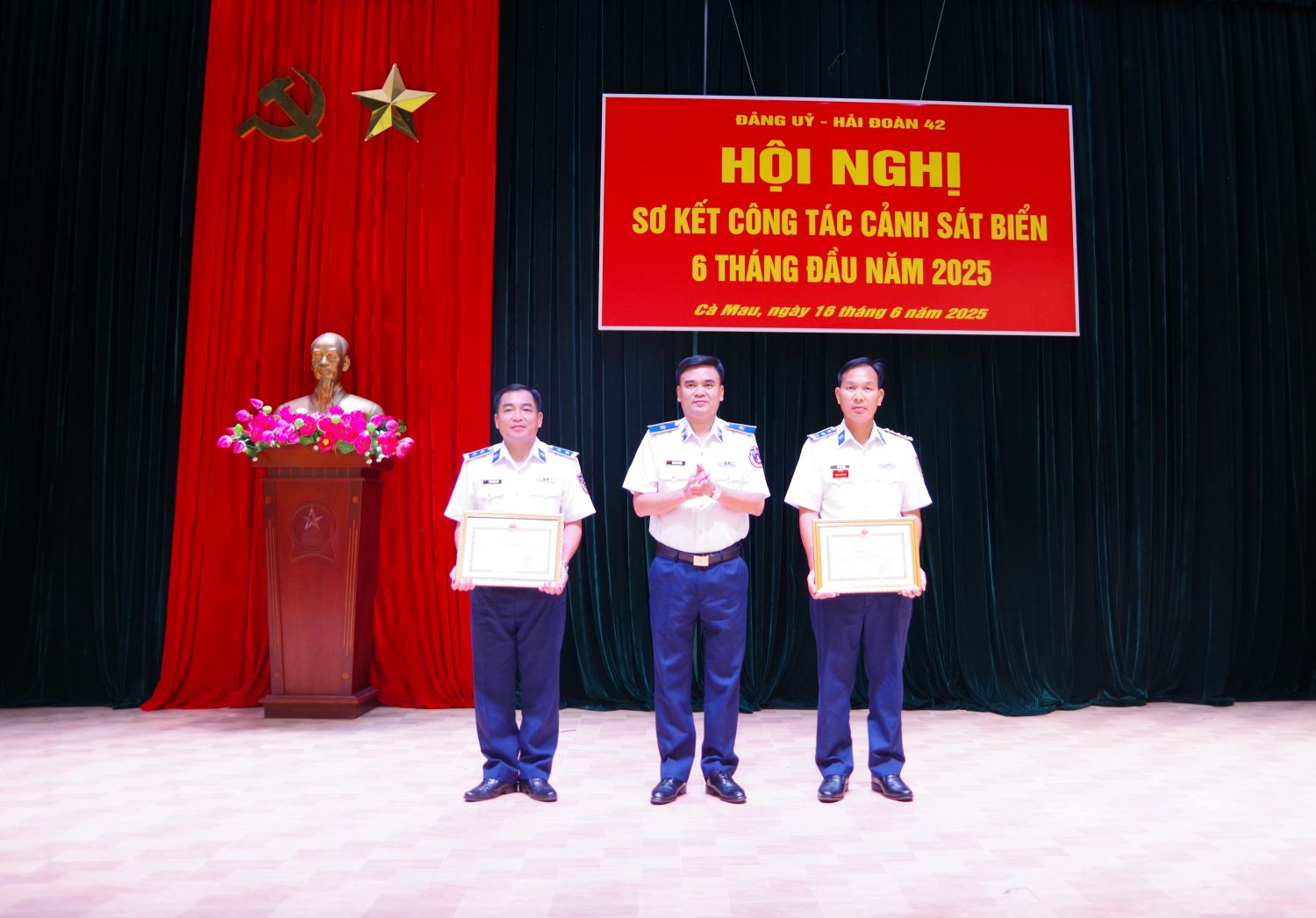 Hải đoàn 42 sơ kết công tác Cảnh sát biển 6 tháng đầu năm 2025