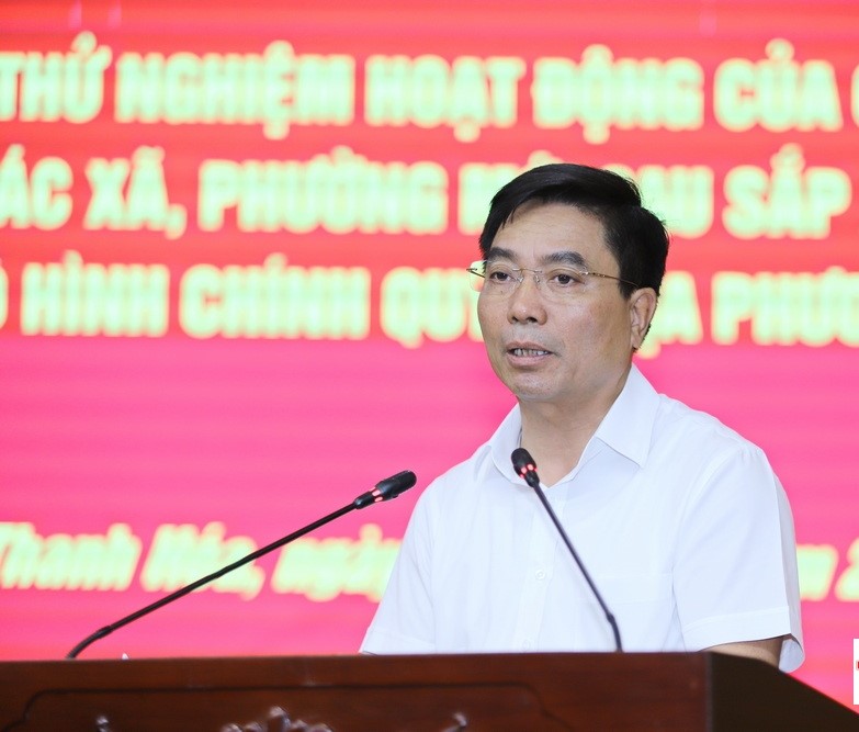 Bí thư Tỉnh ủy Nguyễn Doãn Anh phát biểu khai mạc hội nghị.