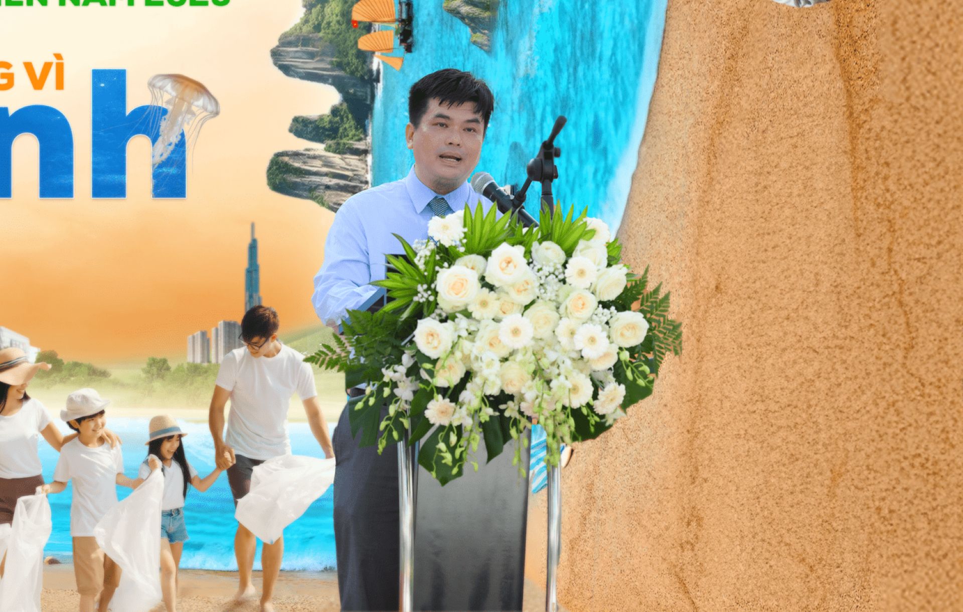 Ông Lê Đại Dương - Phó Chủ tịch UBND thành phố Nha Trang - đề cao ý nghĩa và tính thiết thực của chiến dịch "Cùng hành động vì biển xanh" được Quỹ Vì tương lai xanh cùng các công ty thành viên và công ty liên kết của Tập đoàn Vingroup khởi xướng nhằm hưởng ứng Ngày Đại dương Thế giới – ngày 08/6/2025 và Lễ hội Văn hóa - Du lịch biển năm 2025; Chiến dịch hướng đến nâng cao nhận thức về bảo vệ tài nguyên biển và đại dương Việt Nam, đồng thời kêu gọi cộng đồng chung tay hành động thiết thực để làm sạch và bảo tồn vẻ đẹp của bờ biển đất nước. Ông Lê Đại Dương - Phó Chủ tịch UBND thành phố Nha Trang - đề cao ý nghĩa và tính thiết thực của chiến dịch "Cùng hành động vì biển xanh" được Quỹ Vì tương lai xanh cùng các công ty thành viên và công ty liên kết của Tập đoàn Vingroup khởi xướng nhằm hưởng ứng Ngày Đại dương Thế giới – ngày 08/6/2025 và Lễ hội Văn hóa - Du lịch biển năm 2025; Chiến dịch hướng đến nâng cao nhận thức về bảo vệ tài nguyên biển và đại dương Việt Nam, đồng thời kêu gọi cộng đồng chung tay hành động thiết thực để làm sạch và bảo tồn vẻ đẹp của bờ biển đất nước.