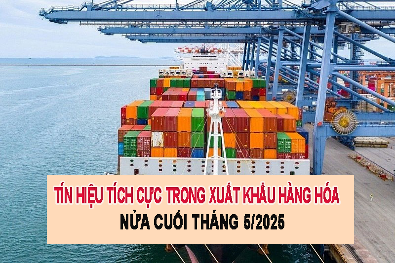 Tín hiệu tích cực trong xuất khẩu hàng hóa nửa cuối tháng 5/2025