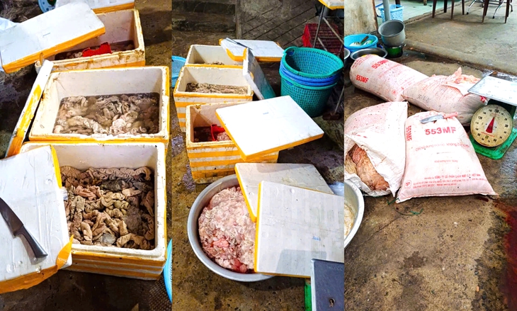 Phạt 126 triệu đồng với cơ sở kinh doanh hơn 3,4 tấn nội tạng động vật không rõ nguồn gốc