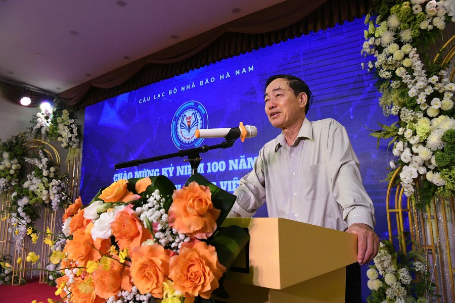 Nhà báo Nguyễn Hải Đường, Chủ tịch Câu lạc bộ Nhà báo Hà Nam phát biểu chào mừng
