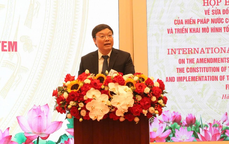 Thứ trưởng Bộ Nội vụ Trương Hải Long: Để thực hiện chủ trương lớn này, thời gian qua, Việt Nam đã có sự chuẩn bị đồng bộ, chặt chẽ và toàn diện, thể hiện tinh thần chủ động và quyết liệt - Ảnh: VGP/Vũ Phong