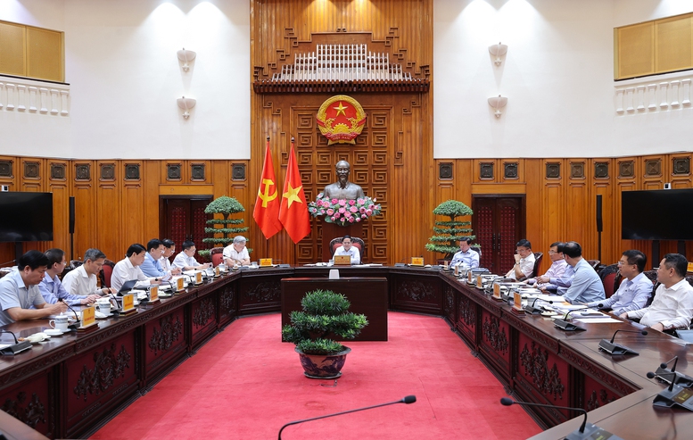 Cuộc họp thảo luận, cho ý kiến về 4 dự án, hồ sơ luật - Ảnh: VGP/Nhật Bắc