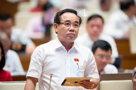 Đại biểu Lê Hữu Trí, đoàn Khánh Hòa. Ảnh quochoi.vn
