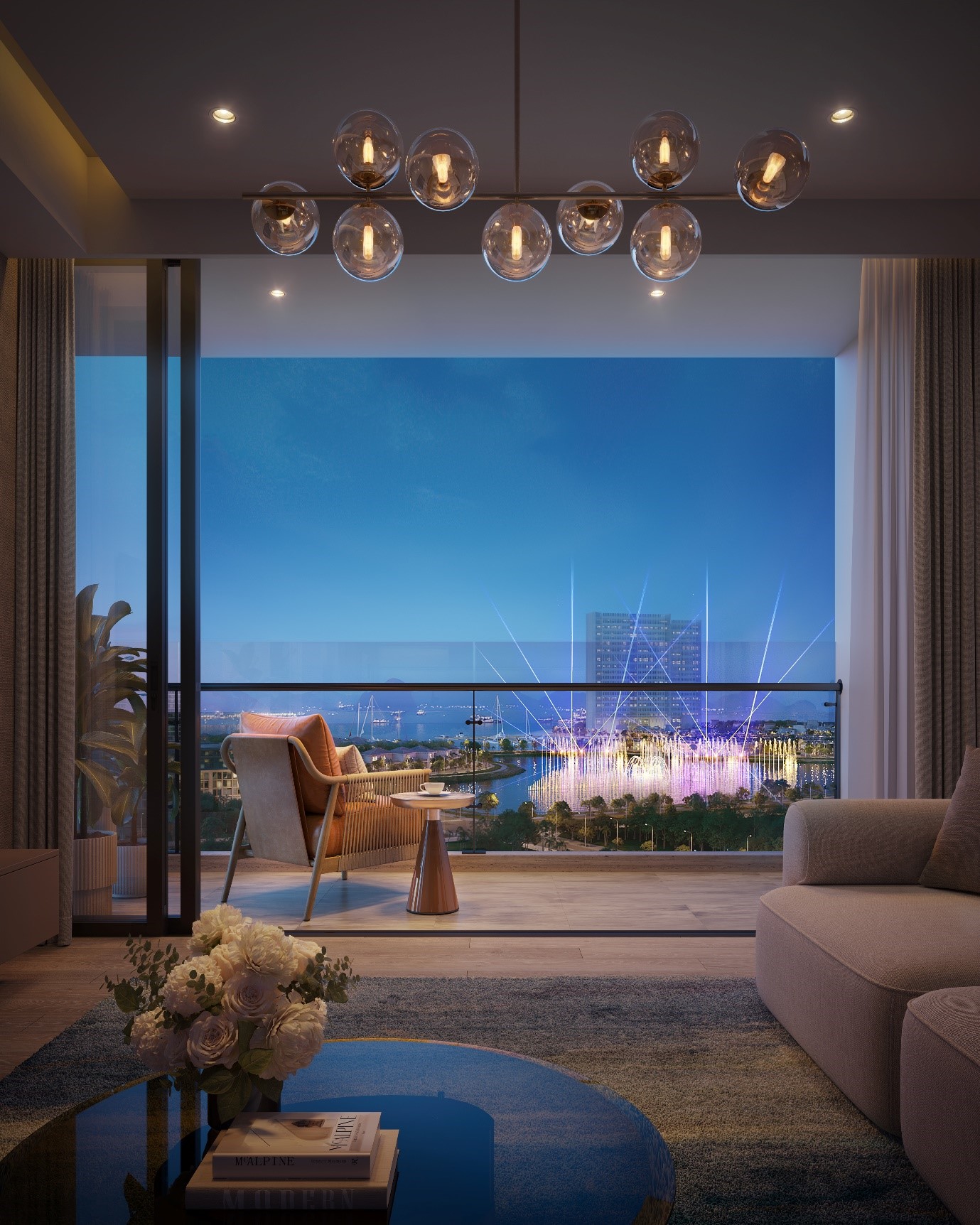 Ban công căn hộ SkyM trở thành không gian chiêm ngưỡng những màn trình diễn nghệ thuật ấn tượng, mang đến đặc quyền sống – nghỉ dưỡng vượt trội cho chủ sở hữu và du khách. Ban công căn hộ SkyM trở thành không gian chiêm ngưỡng những màn trình diễn nghệ thuật ấn tượng, mang đến đặc quyền sống – nghỉ dưỡng vượt trội cho chủ sở hữu và du khách.